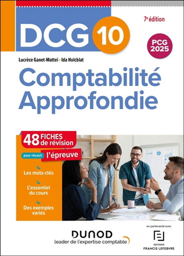 Couverture de DCG 10, comptabilité approfondie : 48 fiches de révision pour réussir l'épreuve : 2025-2026