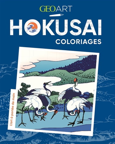 Couverture de Hokusai : coloriages : l'art à portée de main
