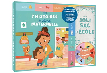 Couverture de Mes 7 histoires à l'école maternelle : mon coffret rentrée