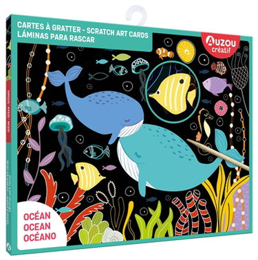 Couverture de Mes cartes à gratter : Océan