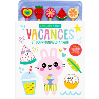 Couverture de Mes jolis colos : vacances et gourmandises kawaii
