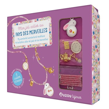 Couverture de Mon joli collier au pays des merveilles. My wonderful wonderland necklace. Mi fantastico collar del pais de las maravillas