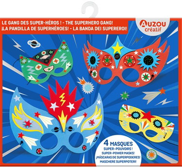 Couverture de Masques à décorer : le gang des super-héros