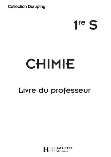 Couverture de Chimie, 1re S : classeur du professeur