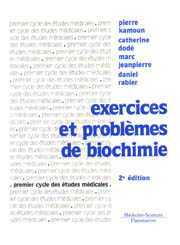 Couverture de Exercices et problèmes de biochimie