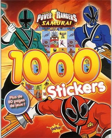 Couverture de 1.000 stickers : Saban's Power Rangers samurai