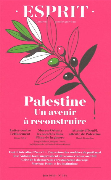 Couverture de Esprit, n° 534. Palestine : un avenir à reconstruire