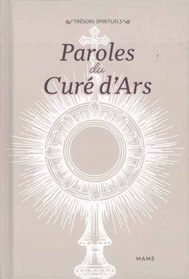 Couverture de Paroles du curé d'Ars