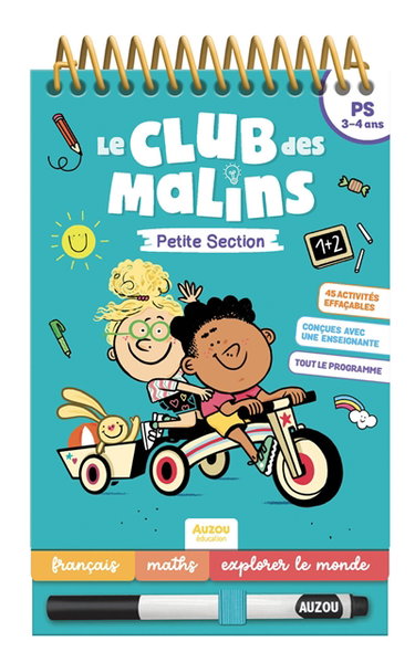 Couverture de Le club des malins petite section : PS, 3-4 ans