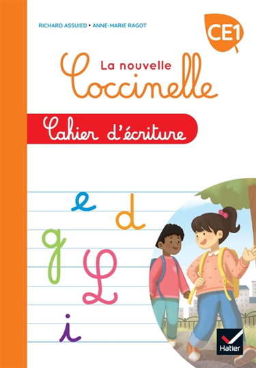 Couverture de La nouvelle Coccinelle, cahier d'écriture CE1