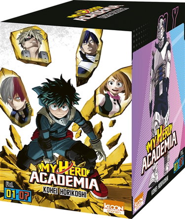Couverture de My hero academia : coffret intégrale : vol. 1 à 7