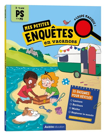 Couverture de Mes petites enquêtes en vacances : PS à la MS, 3-4 ans : conforme au programme