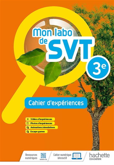 Couverture de Mon labo de SVT : cahier d'expériences 3e