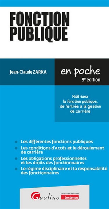 Couverture de Fonction publique : maîtrisez la fonction publique, de l'entrée à la gestion de carrière