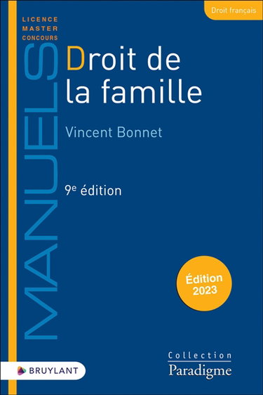 Couverture de Droit de la famille : édition 2023