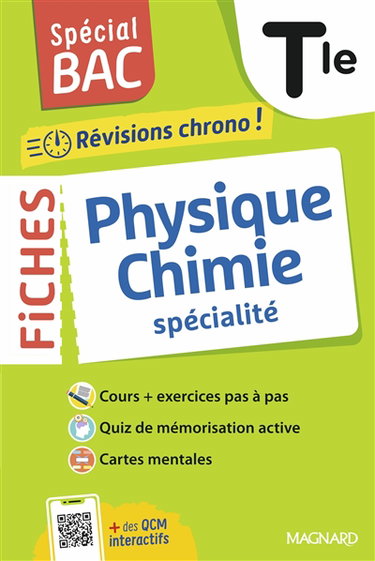 Couverture de Physique chimie terminale : révisions chrono ! : spécialité