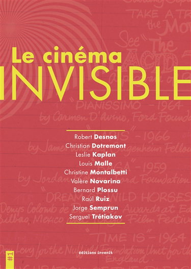 Couverture de Le cinéma invisible