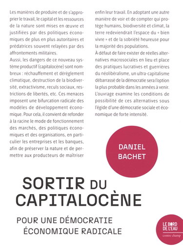 Couverture de Sortir du capitalocène : pour une démocratie économique radicale