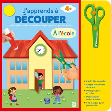 Couverture de J'apprends à découper : A l'école