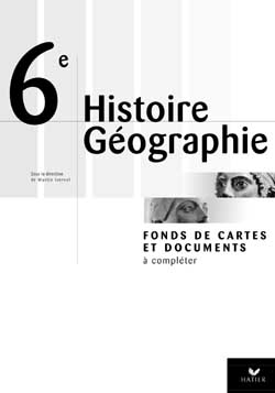 Couverture de Histoire-géographie, 6e : fonds de cartes