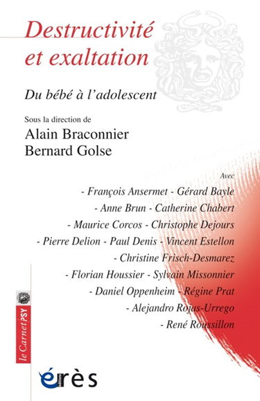 Couverture de Destructivité et exaltation : du bébé à l'adolescent