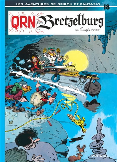Couverture de Les aventures de Spirou et Fantasio. Vol. 18. QRN sur Bretzelburg