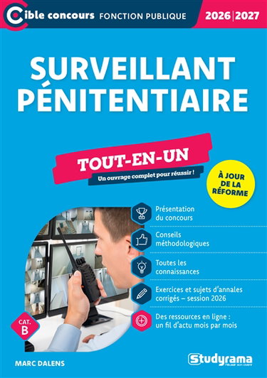 Couverture de Surveillant pénitentiaire : tout-en-un, cat. C : 2025-2026