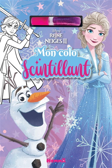 Couverture de La reine des neiges II : mon colo scintillant