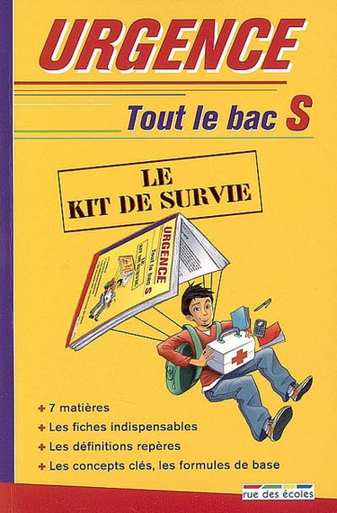 Couverture de Urgence tout le bac S : le kit de survie
