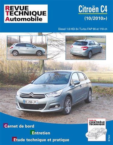 Couverture de Revue technique automobile, n° B759. Citroën C4 II 1.6 HDi 112-92 turbo 16v-8v