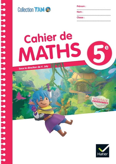Couverture de Cahier de maths 5e