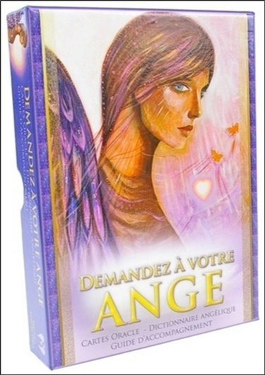 Couverture de Demandez à votre ange : cartes oracle, dictionnaire angélique, guide d'accompagnement
