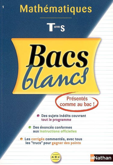 Couverture de Mathématiques terminale S