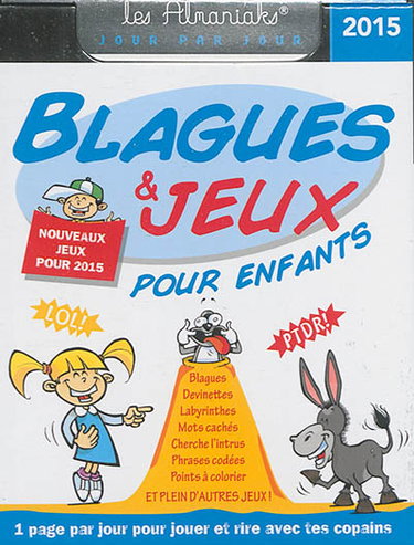 Couverture de Blagues et jeux pour enfants 2015