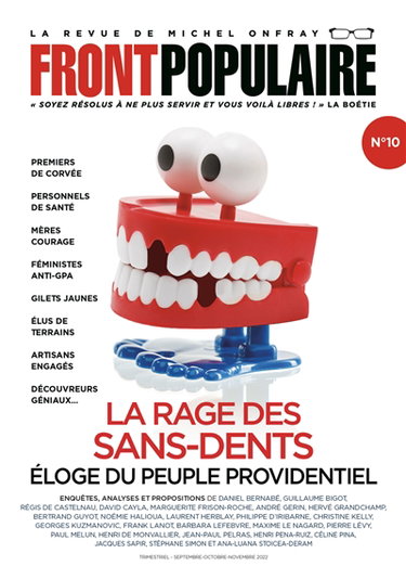 Couverture de Front populaire, n° 10. La rage des sans-dents : éloge du peuple providentiel