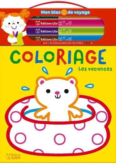 Couverture de Les vacances : coloriage