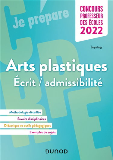 Couverture de Arts plastiques : écrit-admissibilité : concours professeur des écoles 2022