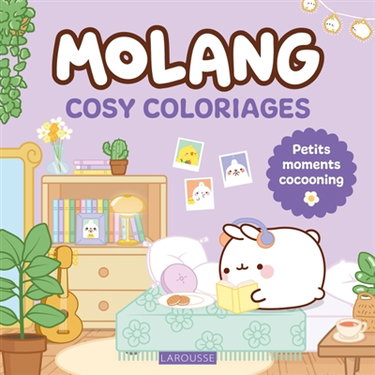 Couverture de Molang : Cosy coloriages : Petits moments cocooning