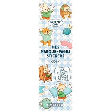 Couverture de Mes marque page stickers : Cosy