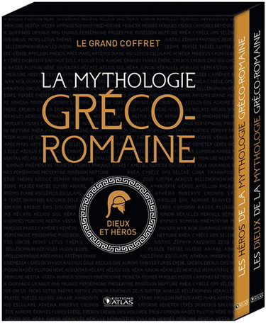 Couverture de Le grand coffret de la mythologie gréco-romaine : dieux et héros
