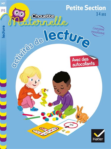 Couverture de Activités de lecture, maternelle petite section, 3-4 ans par Albert Cohen