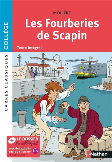 Couverture de Les fourberies de Scapin : comédie, 1671 : texte intégral par Molière