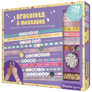 Couverture de Bracelets à messages. Message bracelets. Pulsejas con mensajes. Braccialetti con messaggi