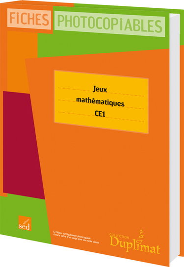 Couverture de Jeux mathématiques CE1 : fiches photocopiables