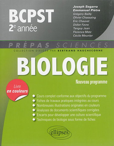 Couverture de Biologie : BCPST : 2e année