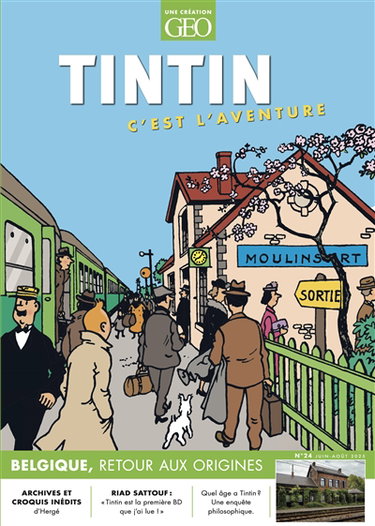 Couverture de Tintin, c'est l'aventure, n° 24. Belgique, retour aux origines
