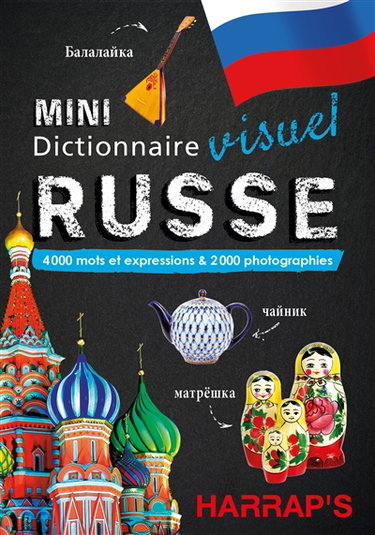 Couverture de Mini dictionnaire visuel russe : 4.000 mots et expressions & 1.850 photographies