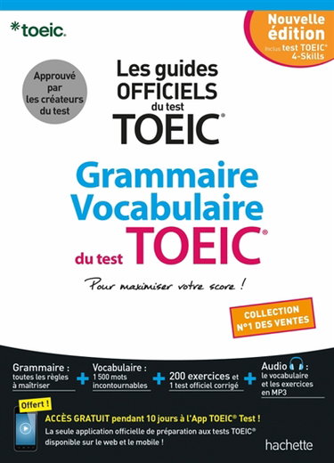Couverture de Grammaire, vocabulaire du test TOEIC