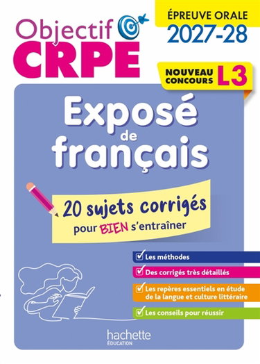 Couverture de Exposé français, épreuve orale L3 : 100 fiches efficaces pour bien réviser