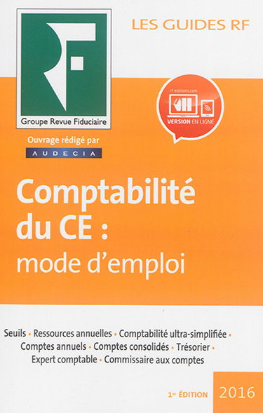 Couverture de Comptabilité du CE : mode d'emploi